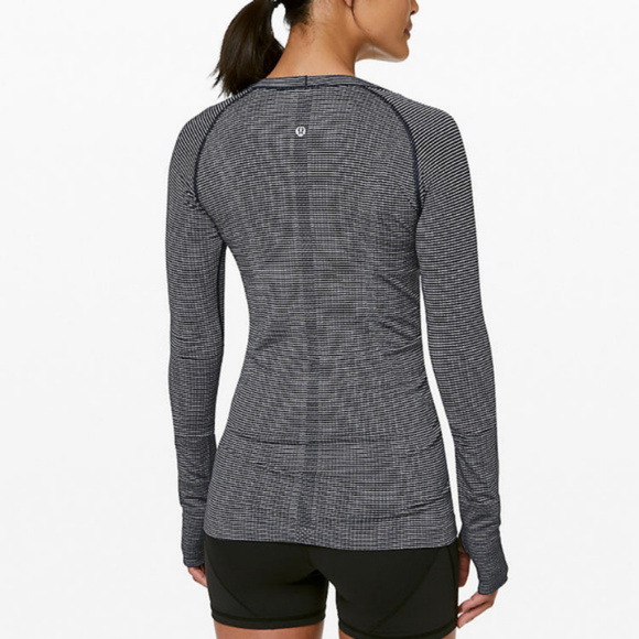 lululemon athletica Tops - NWT Lululemon Swiftly Tech LS Crew, Sz 6, TRNV/WHT